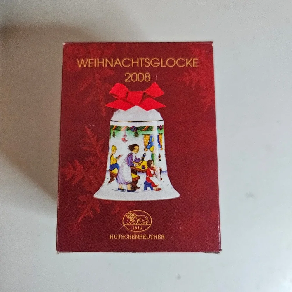 Hutschenreuther 2008 Christmas Bell Ole Winther In der Holzwerkstatt Porcelain